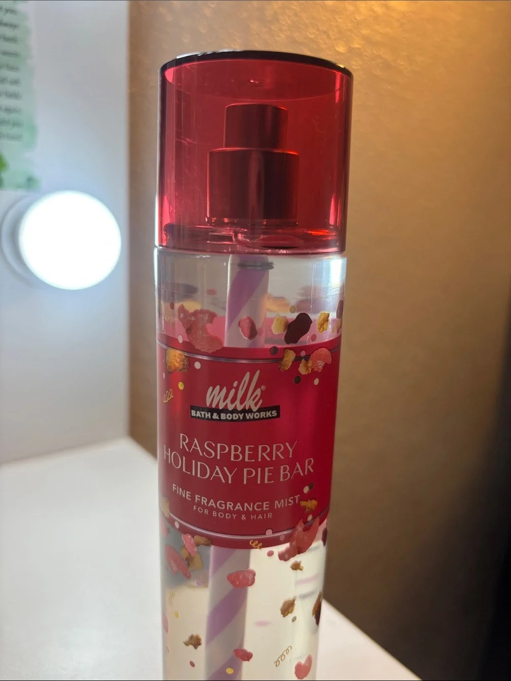 Bath & Body Works Raspberry Holiday Pie Bar Fine Fragrance